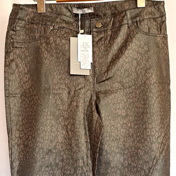 I LOVE TYLER MADISON x SPCA NWT pants legging "jeans" Sz L or 32 MID WAIST VEGAN - Picture 6 of 9